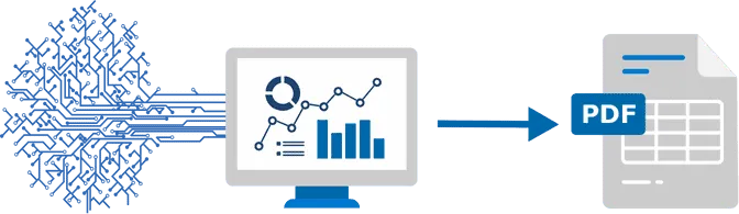 Graphic of automated process documentation and printing