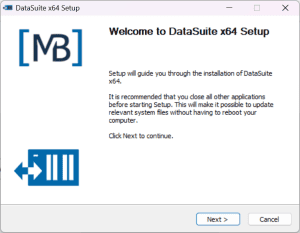 DataSuite Installation – Guide for Windows (PC & VM) | MB Datasuite
