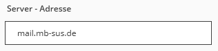 Server Adresse