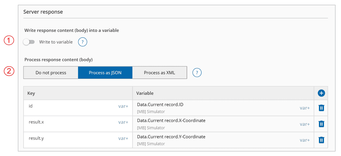 Execute REST Request | MB Datasuite