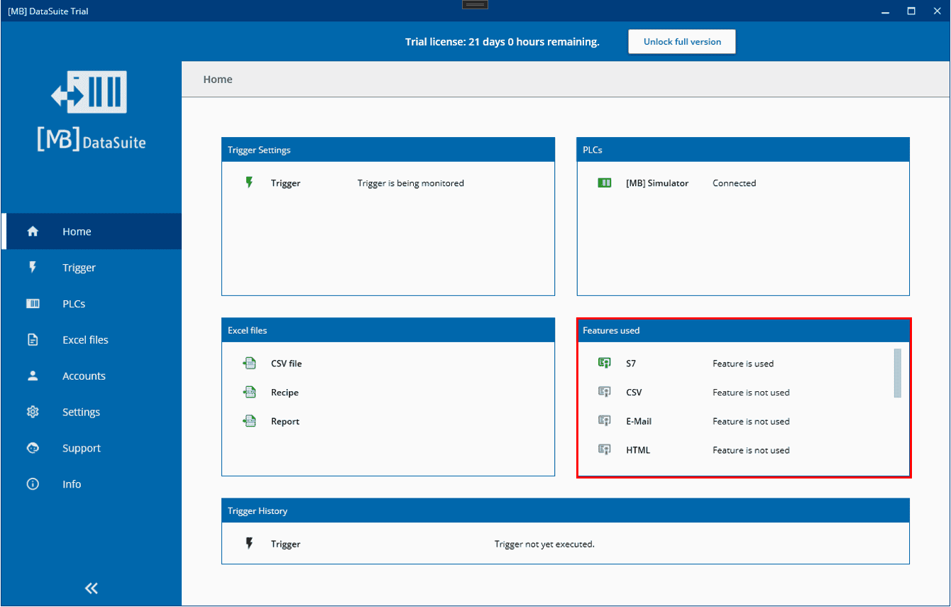 Determining the required licence | MB Datasuite